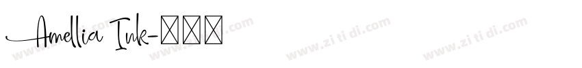 Amellia Ink字体转换